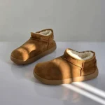 نیم بوت Alla طرح UGG جیر ضدآب خزدار عسلی